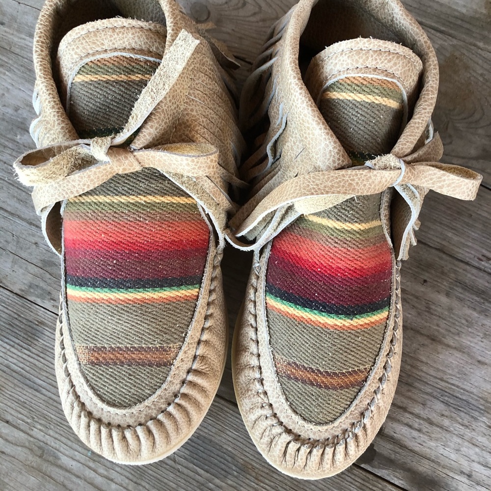 Fringed Moccasins made by Lorec Ranch Size 10 NEW